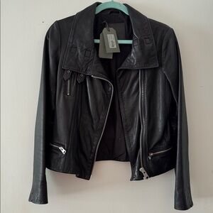 All Saints Bales leather jacket